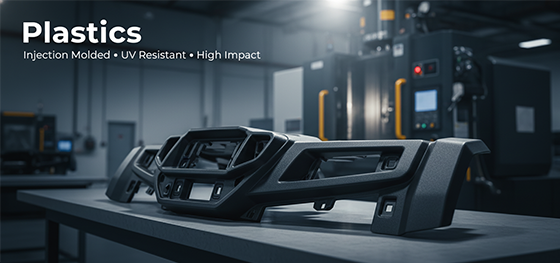 Injection molded UTV dashboard