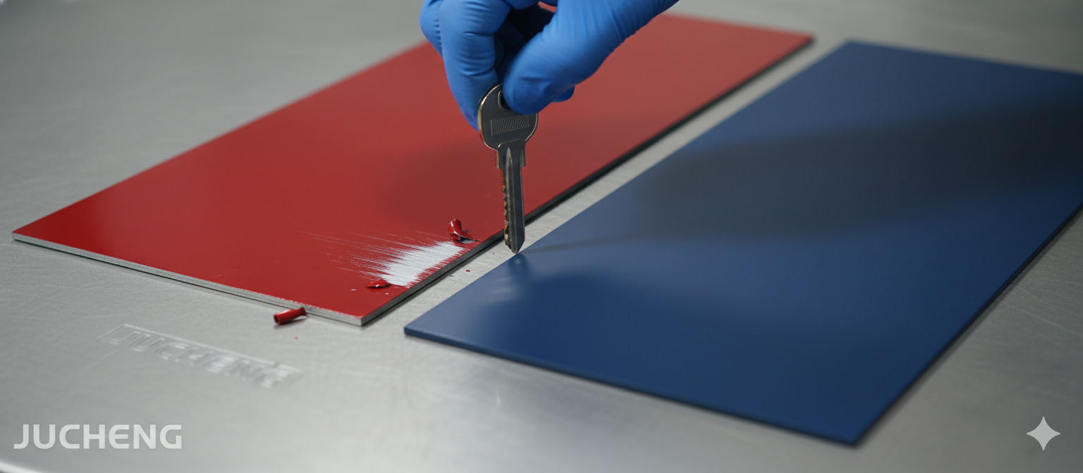 powder coat scratch test