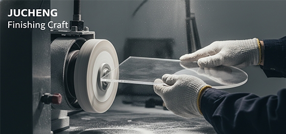 hand polishing acrylic part