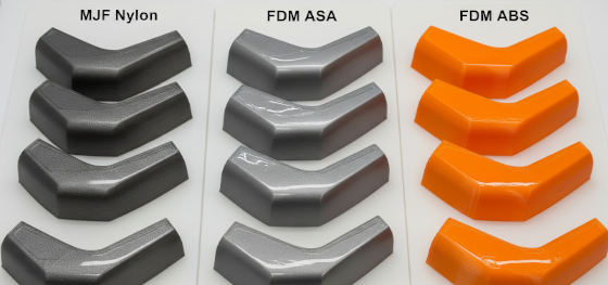 vapor smoothed mjf nylon
