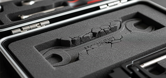 cracked EVA foam insert