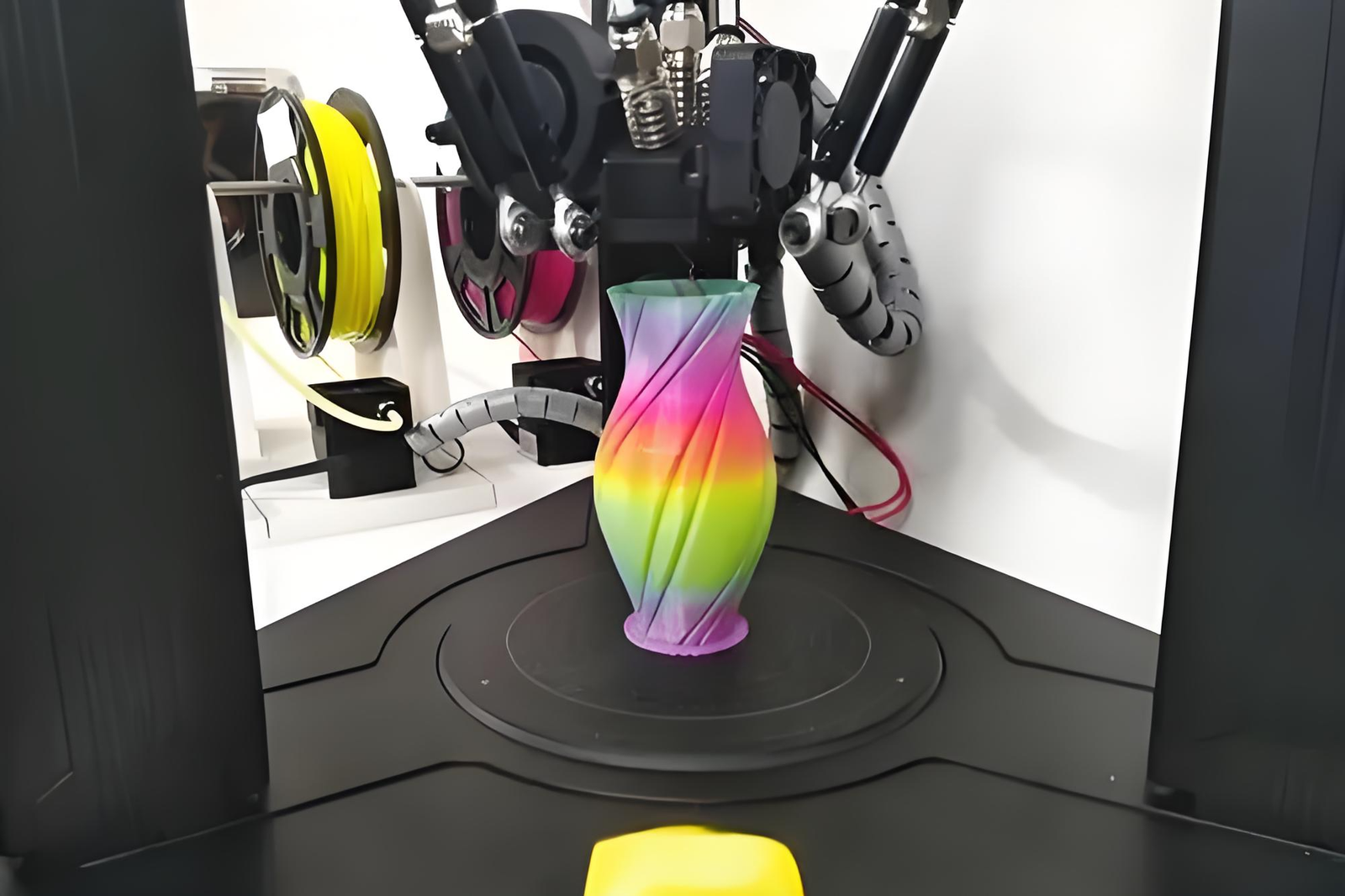 Multi color 3D printing process