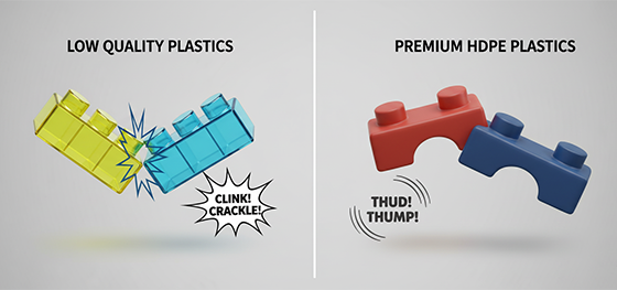 HDPE plastic blocks