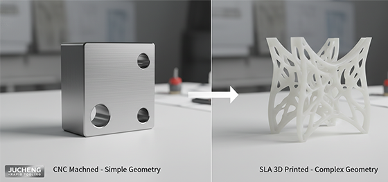 CNC Machined vs SLA 3D Printed CNC Machined vs SLA 3D Printed
