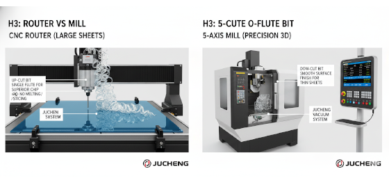 cnc router vs mill