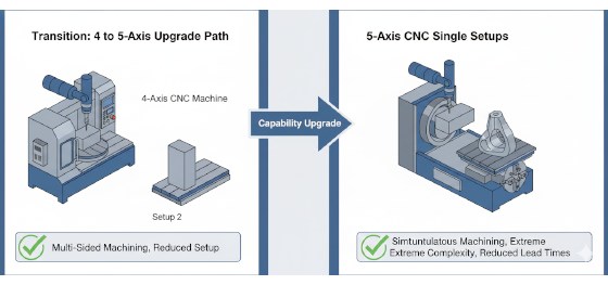 4-Axis vs 5-Axis CNC machine