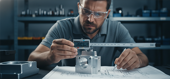 digital caliper reading