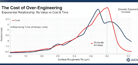 machining cost vs roughness
