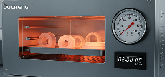 Silicone rubber curing process
