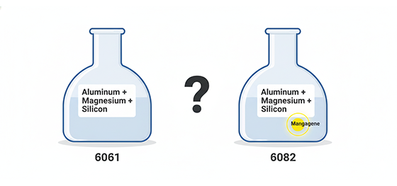 6061 vs 6082 chemical composition