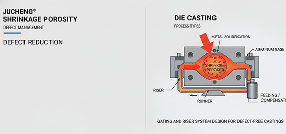 Die Casting shrinkage porosity defect