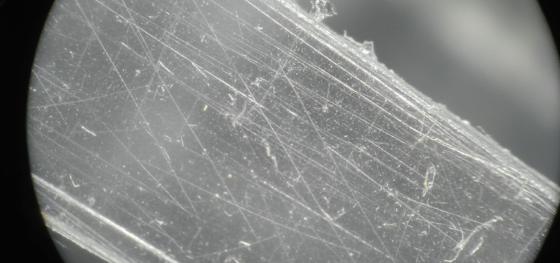 machined polycarbonate surface machined polycarbonate surface