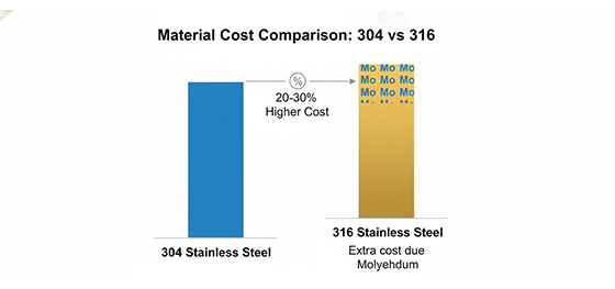 304 vs 316 cost comparison