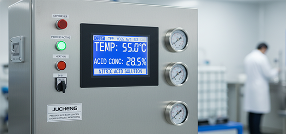 Passivation acid bath control panel