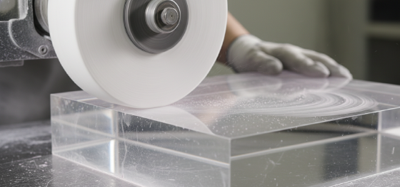mechanical acrylic buffing