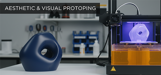 SLA 3D printed visual prototype