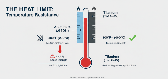 melting point aluminum vs titanium