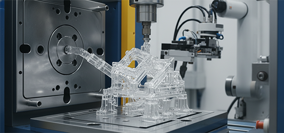 complex injection molded part