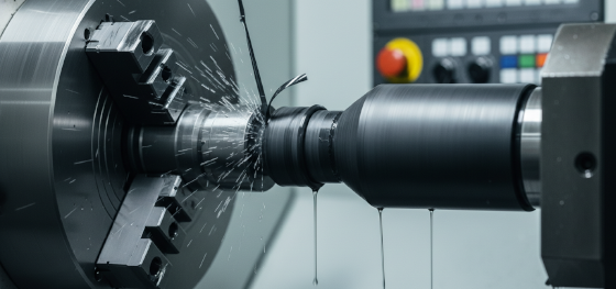 cnc turning black delrin
