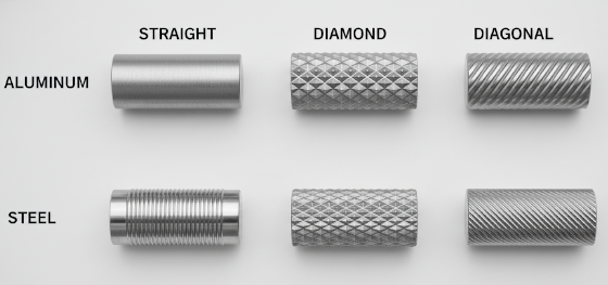 knurling pattern styles