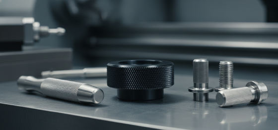 knurled cnc parts