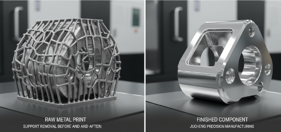 raw metal print vs finished component