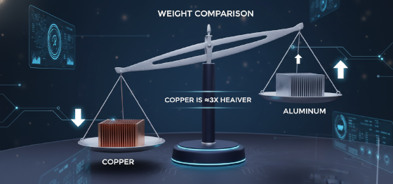 copper density vs aluminum