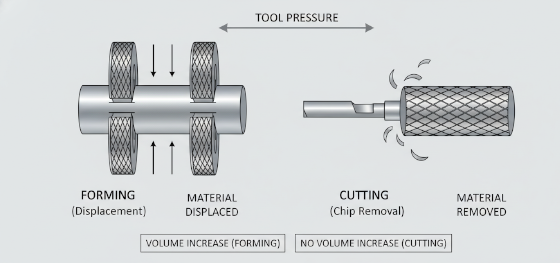 form knurling vs cut knurling
