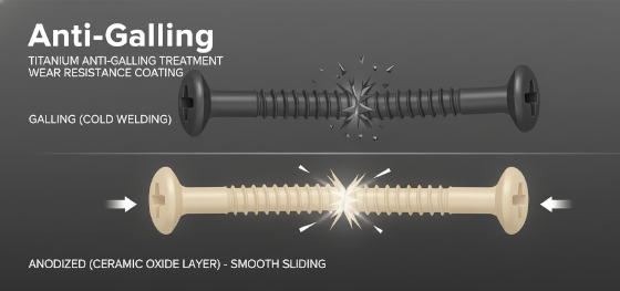 titanium anti-galling treatment