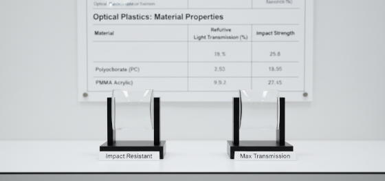 pc vs pmma optics