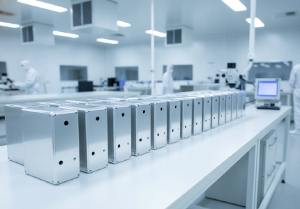 precision low volume metal enclosures organized for final inspection.png