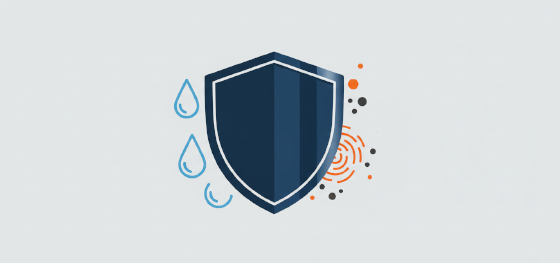 impenetrable weather barrier and dust protection icon