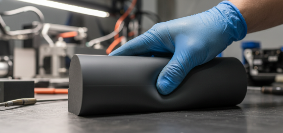 tactile energy absorption test for robotic polyurethane components