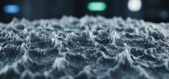 microscopic peaks and valleys defining industrial ra roughness metrics