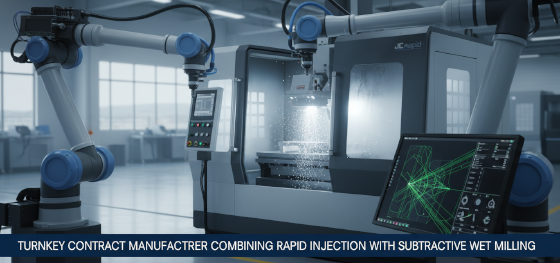 turnkey contract manufacturer combining rapid injection with subtractive wet milling turnkey contract manufacturer combining rapid injection with subtractive wet milling