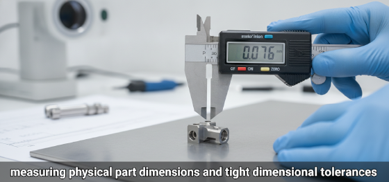 measuring physical part dimensions and tight dimensional tolerances measuring physical part dimensions and tight dimensional tolerances