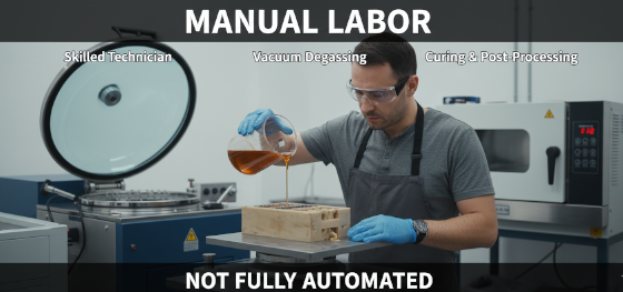 manual casting labor