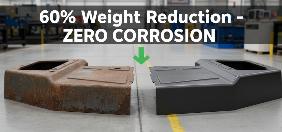 metal to plastic conversion