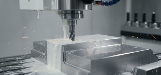 precision subtractive milling executing finishing cuts on custom castings