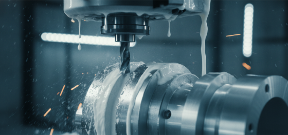 precision subtractive milling executing finishing cuts on custom castings