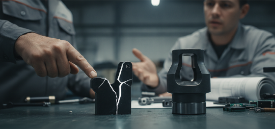 analyzing structural failures in cheap plastic robot components