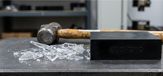 material strength comparison between brittle plastics and tough polymer blends