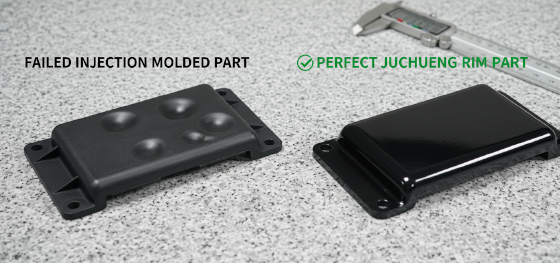 comparison of sink mark resistance between injection molding and RIM process