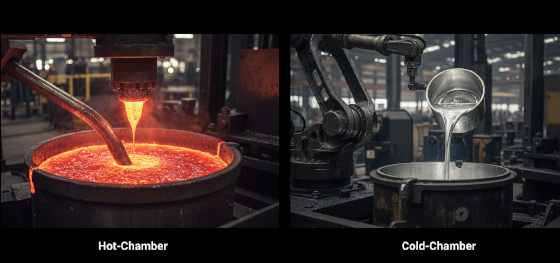 hot and cold chamber variations in high pressure manufacturing