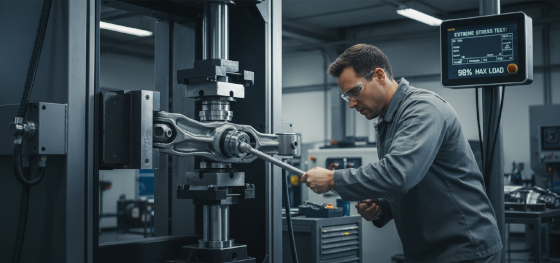 ultimate yield strength testing for load bearing metal hardware