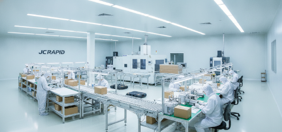 integrated turnkey facility packing high precision aerospace components