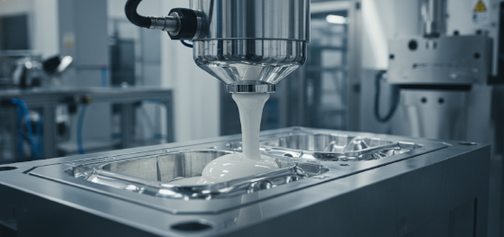 liquid resin injection for acoustic damping properties in consumer electronics