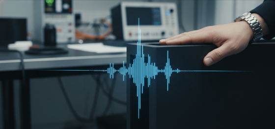 testing the acoustic damping properties of a structural polyurethane enclosure