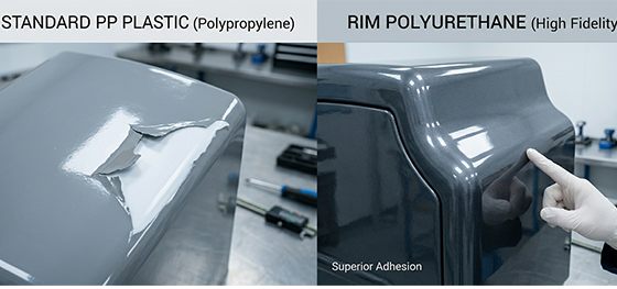 comparing paint adhesion on standard plastics vs polyurethane substrates