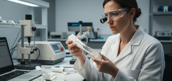 analyzing surface defects on sub-standard medical instrument handles